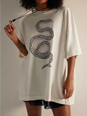 We The Free Farm Foes Snake Print Tee